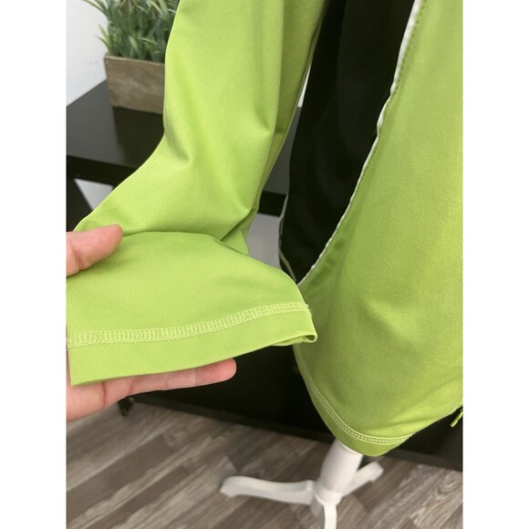 Coldwater  Creek Women Active Large Green Full Zip Sweater Long Sleeve Pockets - Picture 10 of 10